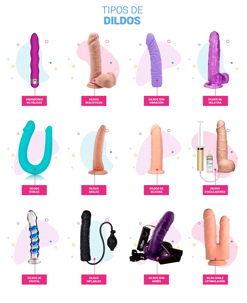 Dibujo de tipos de dildos